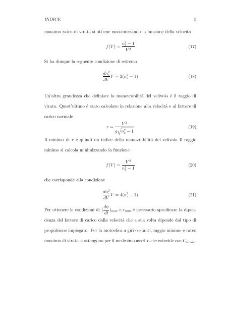 ELEMENTI DI MECCANICA DEL VOLO (Parte 2) - Sapienza