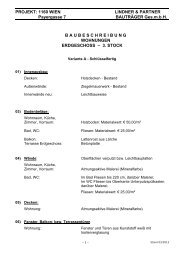 bau- beschreibung - lindner & partner