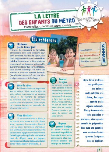 lettre enfants du metro (Page 3) - Les enfants du MÃ©tro