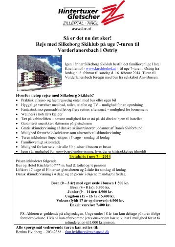 Yderligere detaljer finder du i indbydelsen - Silkeborg Skiklub