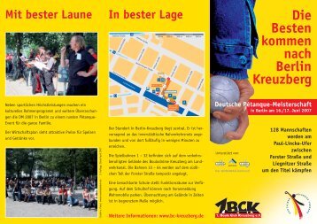 Der Flyer als PDF - Boule Club Kreuzberg