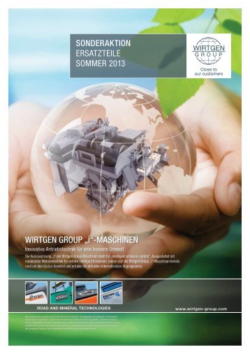 Sonderaktion Ersatzteile Sommer 2013 - Wirtgen Group