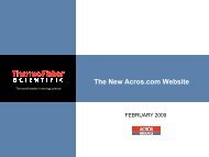 The New Acros.com Website - Acros Organics