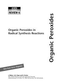 Review 6: organic peroxides in radical synthesis ... - Acros Organics