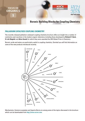 Boronic Building Blocks (PDF only) - Acros Organics