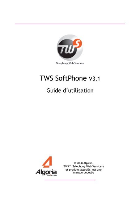 TWS SoftPhone.book - Algoria
