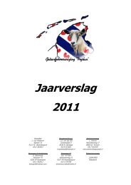 Jaarverslag Fryslan 2011 - Geitenfokvereniging FryslÃ¢n