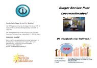 Burger Service Punt Leeuwarderadeel - Stichting Welzijn Middelsee