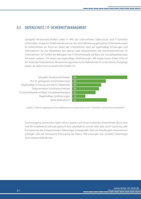 Studie IT-Sicherheitslage im Mittelstand 2011 - Deutschland sicher ...