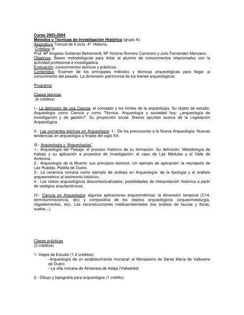 Metodos Y Tt De Investigacion Historica Prehistoria