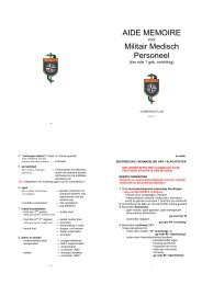 AIDE MEMOIRE Militair Medisch Personeel - ciomr