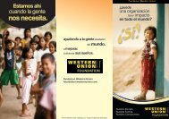 nos necesita. - Western Union Foundation