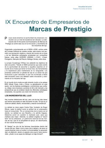 Marcas de Prestigio - Valores