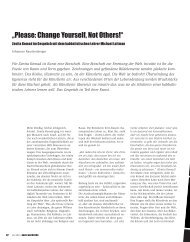 „Please: Change Yourself, Not Others!“