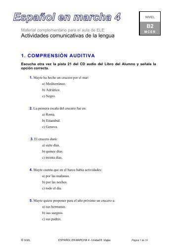 Español En Marcha Magazines