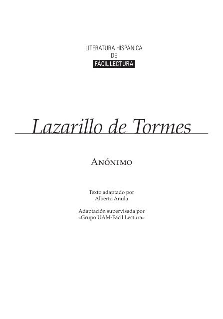 Lazarillo de Tormes - Sgel