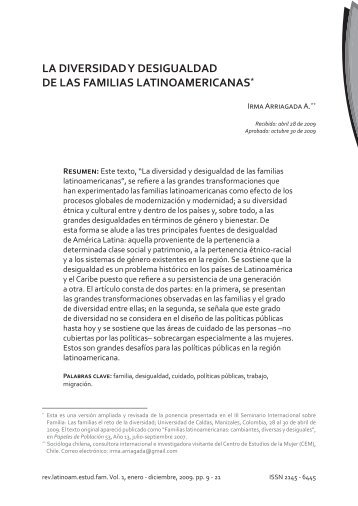 la diversidad y desigualdad de las familias latinoamericanas