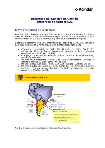 Desarrollo del Sistema de GestiÃ³n Integrada de Acindar S