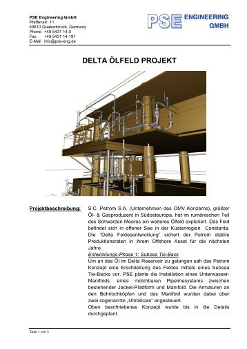 DELTA ÃƒÂ–LFELD PROJEKT - PSE Engineering GmbH