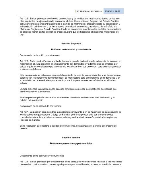 ley procesal de familia - ProcuradurÃ­a General de la RepÃºblica de El ...