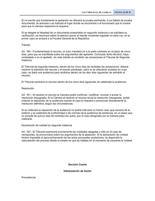 ley procesal de familia - ProcuradurÃ­a General de la RepÃºblica de El ...