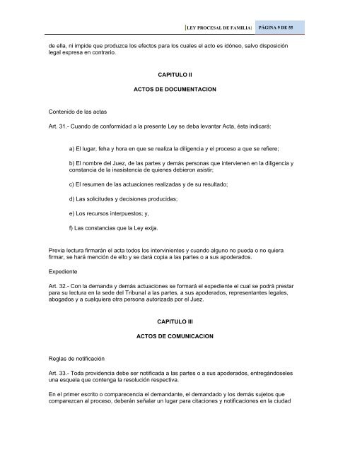 ley procesal de familia - ProcuradurÃ­a General de la RepÃºblica de El ...