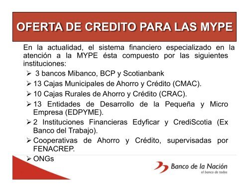 El Banco de la Nación, Perú - precesam