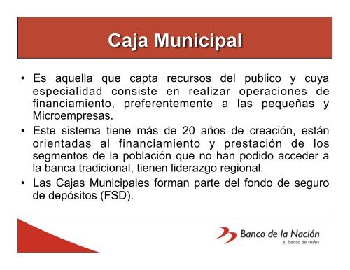 El Banco de la Nación, Perú - precesam