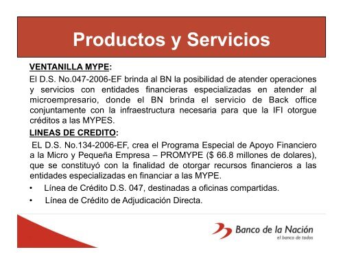 El Banco de la Nación, Perú - precesam