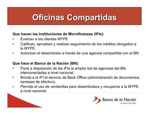 El Banco de la Nación, Perú - precesam