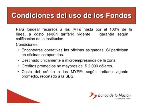 El Banco de la Nación, Perú - precesam