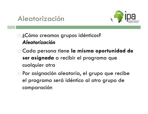 Evaluación de Impacto en Microfinanzas: Metodología y ... - precesam