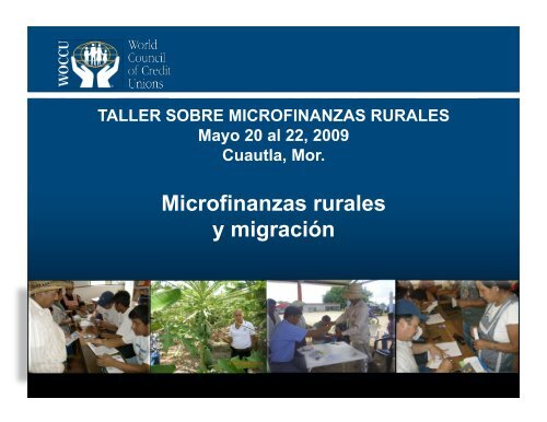Microfinanzas rurales y migración - precesam