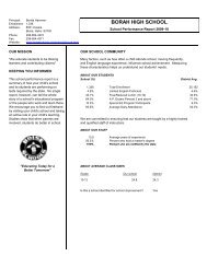 Borah High 09-10 - Boise Independent School District