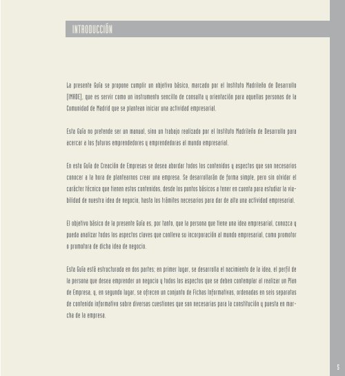 GUIA PARA LA CREACION DE EMPRESAS 2003