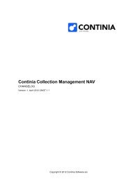 Continia Collection Management NAV