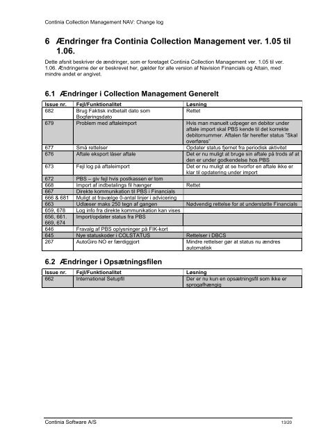 Continia Collection Management NAV