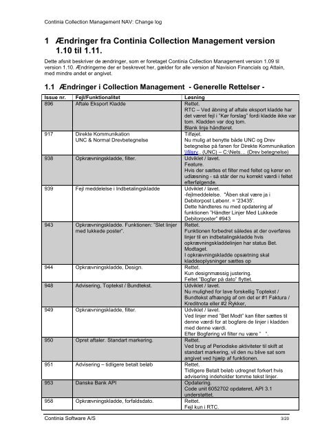 Continia Collection Management NAV