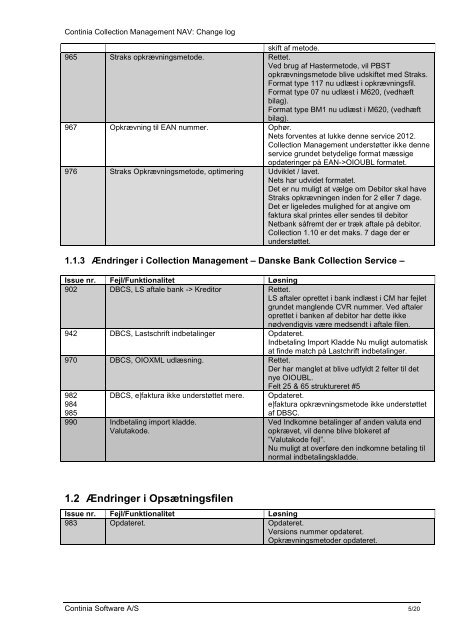 Continia Collection Management NAV