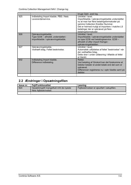 Continia Collection Management NAV