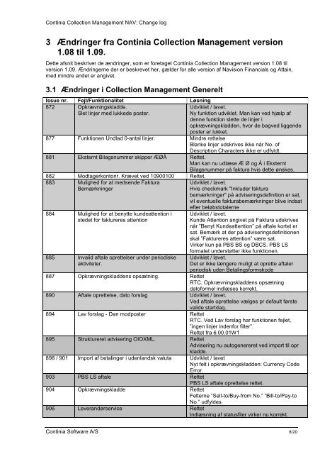 Continia Collection Management NAV