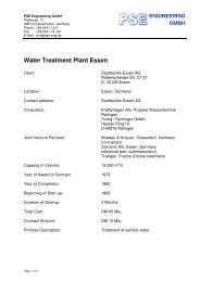 Water Treatment Plant Essen - PSE Engineering GmbH