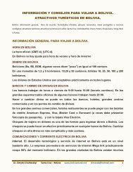 informaciÃ³n para viajar a bolivia - bolivianland