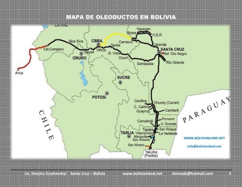 REDES DE DUCTOS EN BOLIVIA - bolivianland