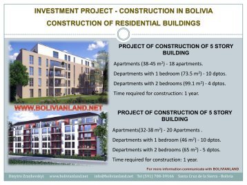 investment project - construction in bolivia - bolivianland