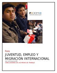 JUVENTUD, EMPLEO Y MIGRACIÃN INTERNACIONAL - conjoven