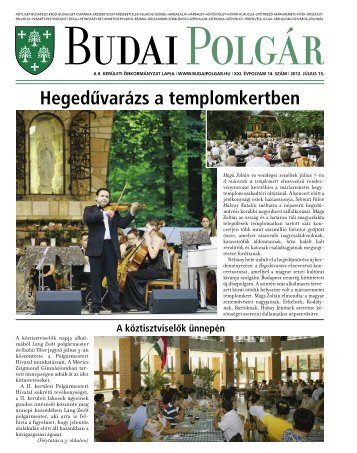 Hegedűvarázs a templomkertben - Budai Polgár