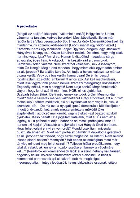 Kornis Mihály: Rendkívüli állapot jelenkabaré Kornis (saját hangján ...