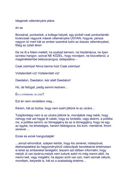 Kornis Mihály: Rendkívüli állapot jelenkabaré Kornis (saját hangján ...