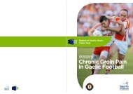 Chronic Groin Pain in Gaelic football - Killyclogher GAA